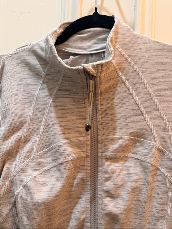 lululemon athletica Jackets & Blazers - lululemon athletica Heathered Light Gray Full-Zip Jacket